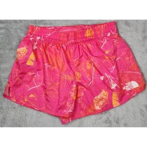 The North Face Shorts Womens‎ Small Pink Floral Swim Beach Activewear Running